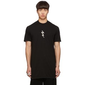 Rick Owens Black Lightning Bolt Level Tee